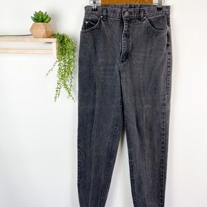 Lee Riders Black denim jeans size 14 MED vintage
